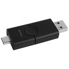 Kingston DataTraveler Duo 64GB USB-A and USB-C 3.2 Gen 1 Flash Drive