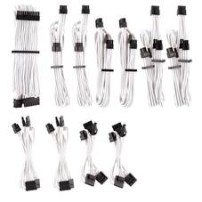 Corsair Premium Sleeved PSU Cable Kit Pro Package, Type 4, White