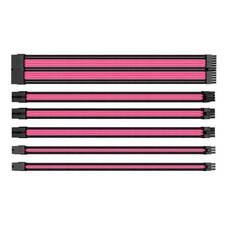 Thermaltake TtMod Sleeved PSU Extension Cable Set Pink/Black