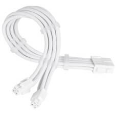 Silverstone PP07E-EPS8W-V2 White Sleeved PSU Extension Cable