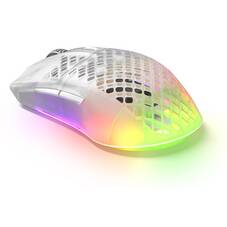 SteelSeries Aerox 3 Wireless Ghost Gaming Mouse, White Matte Finish