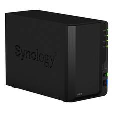 Synology DiskStation DS218 Tower 2 Bay NAS, Quad Core 1.4GHz, 2GB RAM