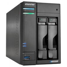 Asustor Lockerstor AS6602T Tower 2 Bay NAS, Celeron, 4GB RAM