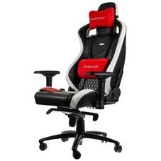 noblechairs EPIC Series Real Leather Black White Red Gaming Chair