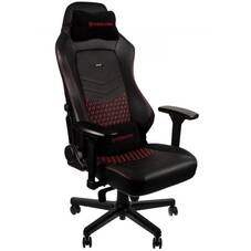noblechairs HERO Series Top Grain Leather Black/Red Gaming Chair