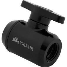 Corsair Hydro X Series Fitting G1/4 Shut-Off Ball Valve Adapter, Black