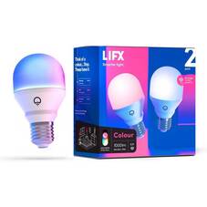 LIFX Colour A60 1000lm E27 Smart Bulb (2 Pack)