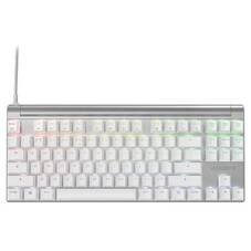 Cherry MX 8.0 RGB TKL Mechanical Keyboard, Silver/White Case, MX Black