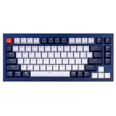 Keychron Q1 QMK Custom Mechanical Keyboard, Blue Case, Blue Switch