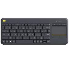 Logitech K400 Plus Wireless Touch Keyboard, Black