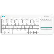 Logitech K400 Plus Wireless Touch Keyboard, White