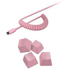 Razer PBT Keycap Plus Coiled Cable Upgrade Set, Quartz Pink
