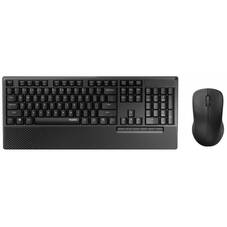 Rapoo X1960 Wireless Mouse Keyboard Combo with Palm Rest - Black
