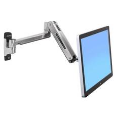 Ergotron LX HD Sit-Stand Wall Mount LCD Arm Polished