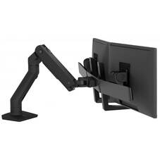 Ergotron 45-476-224 HX Desk Dual Monitor Arm, Matte Black
