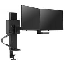 Ergotron TRACE Dual Monitor Desk Mount Up to 27inch, Black