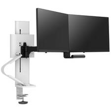 Ergotron TRACE Dual Monitor Desk Mount Up to 27inch, White
