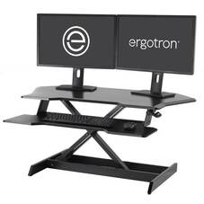 Ergotron WorkFit Corner Standing Desk Converter Black