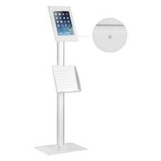 Brateck Anti-Theft Tablet Kiosk Floor Stand With Catalogue Holder