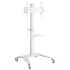 Atdec AD-TVC-70A-W White Mobile Cart Single Display up to 70inch