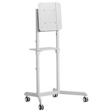 Atdec AD-TVC-70R-W Mobile Cart Single Display up to 70inch