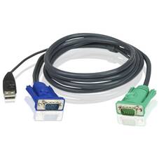 ATEN 3M USB KVM Cable, HD15 Male - USB