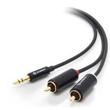 ALOGIC Premium 2m 3.5mm Stereo Audio to 2 X RCA Stereo Male Cable