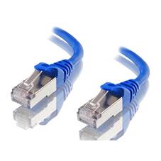 ALOGIC 1m 10GbE Shielded CAT6A LSZH Blue Network Cable