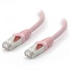 ALOGIC 0.5m 10GbE Shielded CAT6A LSZH Pink Network Cable