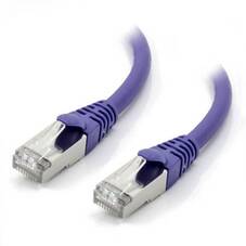 ALOGIC 0.5m 10GbE Shielded CAT6A LSZH Purple Network Cable