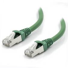 ALOGIC 10m 10GbE Shielded CAT6A LSZH Green Network Cable