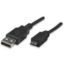 Manhattan 1.8M USB 2.0 Cable, A Male to Micro B Male