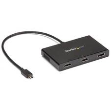 Startech 3-Port Multi Monitor Adapter, USB-C to 3x HDMI Video Splitter