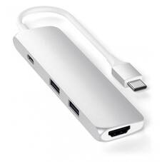 Satechi USB-C Multi-Port Adapter, Silver