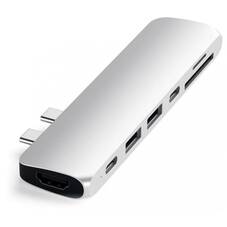 Satechi USB-C Pro Hub Adapter, Silver