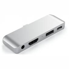 Satechi Aluminium USB-C Mobile Pro Hub, Silver