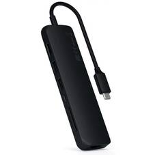 Satechi USB-C Slim Multi-Port with Ethernet Adapter, Black