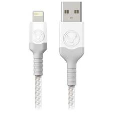 Bonelk Long-Life 2m USB-A to to Lightning Cable, White/Gray