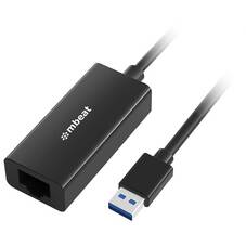 mBeat USB-A 3.0 to Gigabit Ethernet Adapter, Black