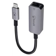 Bonelk Long-Life USB-C to Gigabit Ethernet Adapter Space Grey 15cm