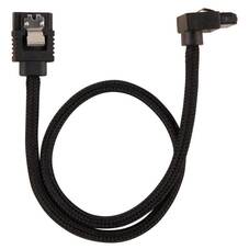 Corsair Premium Sleeved SATA 6Gbps 30cm 90 Degrees Cable, Black