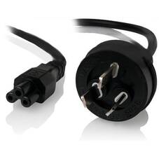 ALOGIC 2m 3 Pin Power Cable, Black