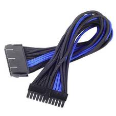 SilverStone 30CM Sleeved PP07 24Pin ATX Power Cable, Black/Blue