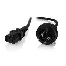 ALOGIC 1m Mains Plug Cable, Black