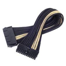 SilverStone 30CM 24Pin ATX Power Extension Cable Black/Gold