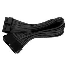 SilverStone 30CM Sleeved PP07 24Pin ATX Power Cable, Black