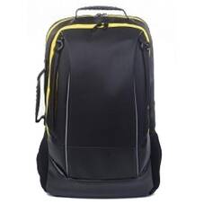 Access 17.3-inch Laptop Backpack with Yellow Linings - Black