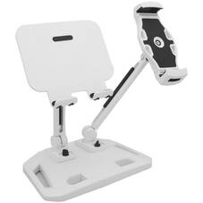 BlueEye Adjustable Double Arm Stand Holder, White