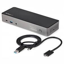 StarTech USB-C/USB-A Triple Monitor Docking Station with DisplayLink