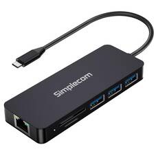 Simplecom CHN580 USB-C 8-in-1 Multiport Docking Station with 100W PD